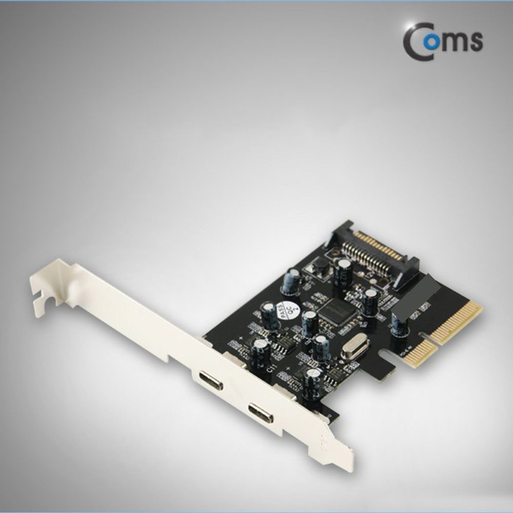 Coms USB 3.1 카드(Type C) 2포트 PCI-E 배속