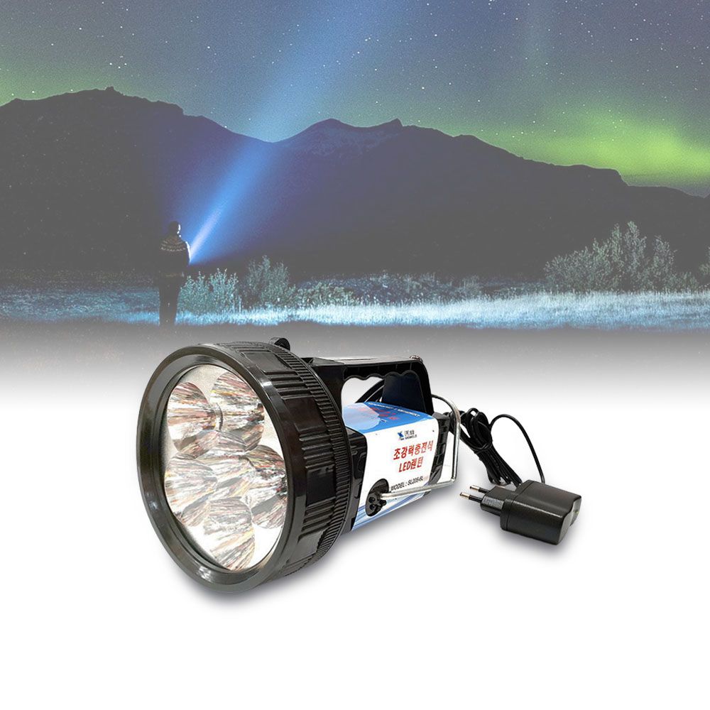 랜턴 LED 충전식 각도 거치 캠핑 낚시 산업용 후레쉬