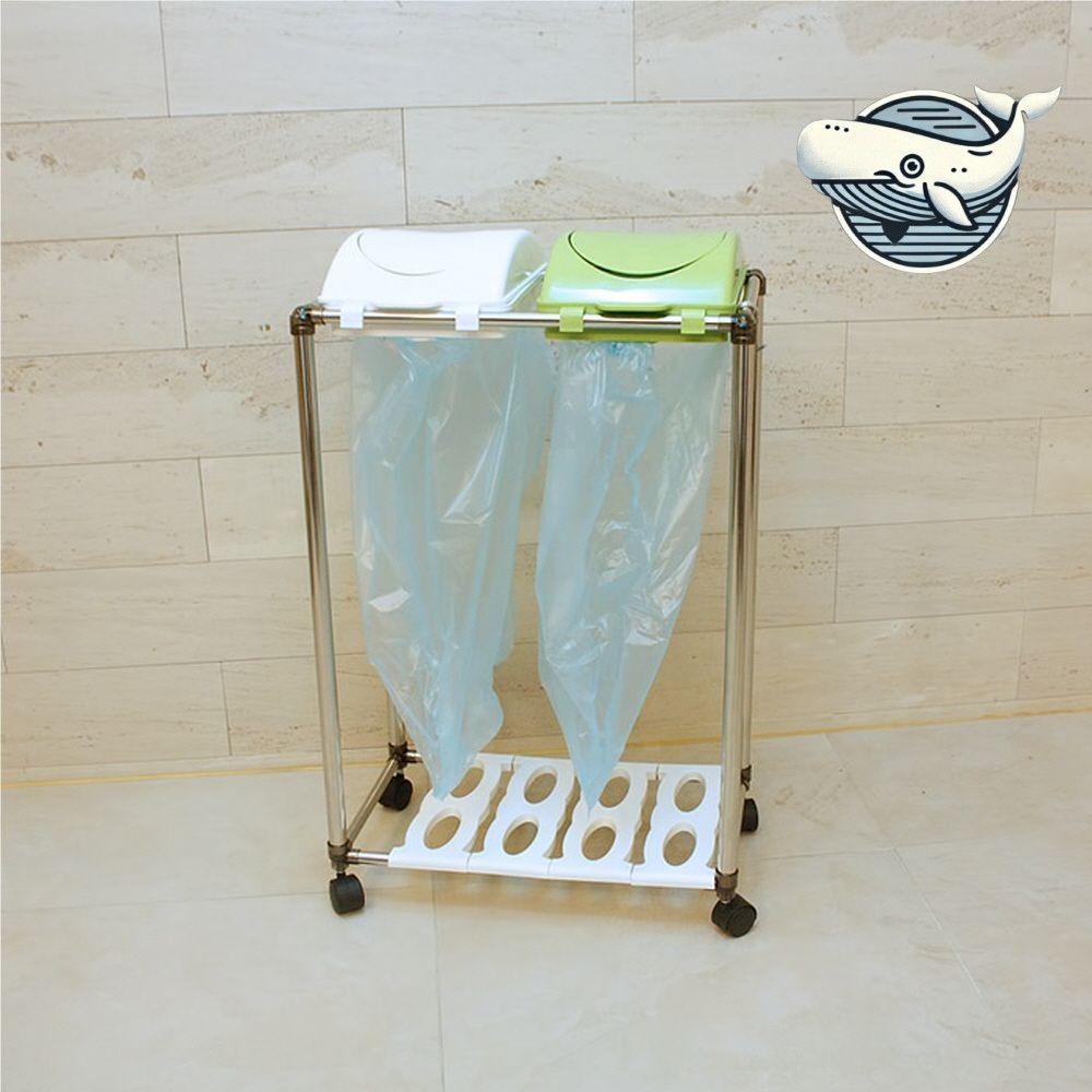 스윙형 쓰레기통 실용적인 분리수거함 재활용통