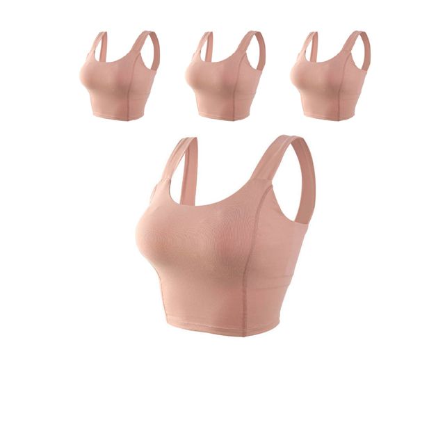 뒷태를 부각시키기 좋은 여성 운동 캡 브라 X 4벌