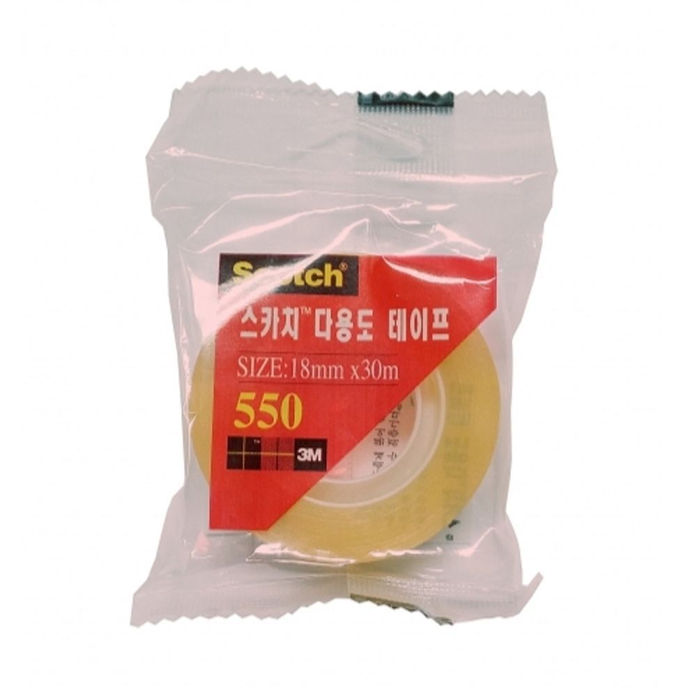 3M 스카치 테이프 리필 550-12 18mmx30m 12개 1팩