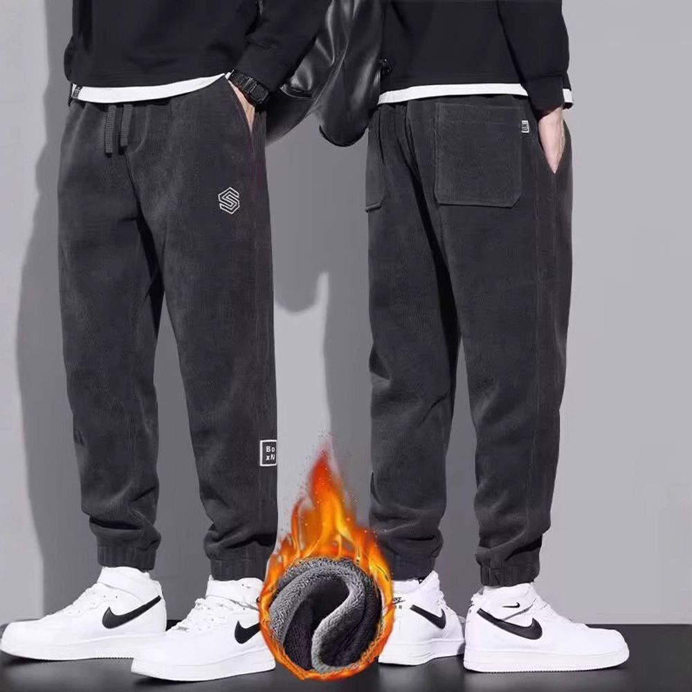 남성 겨울바지 기모 코듀로이 허리밴딩 조거팬츠 따뜻