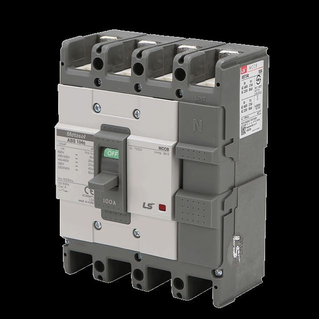 배선차단기 분전반용 ABS 104C 4P 100A 85KA