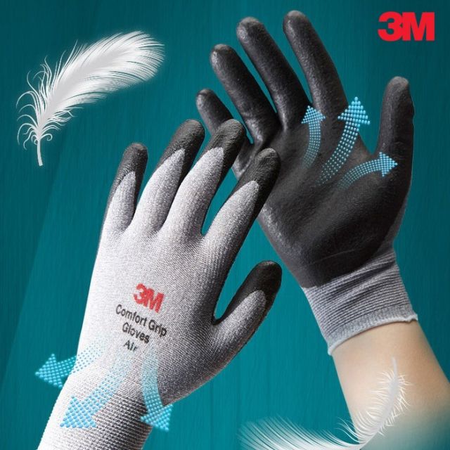 3M 컴포트 그립 에어 NBR 폼코팅 장갑 (10켤레)