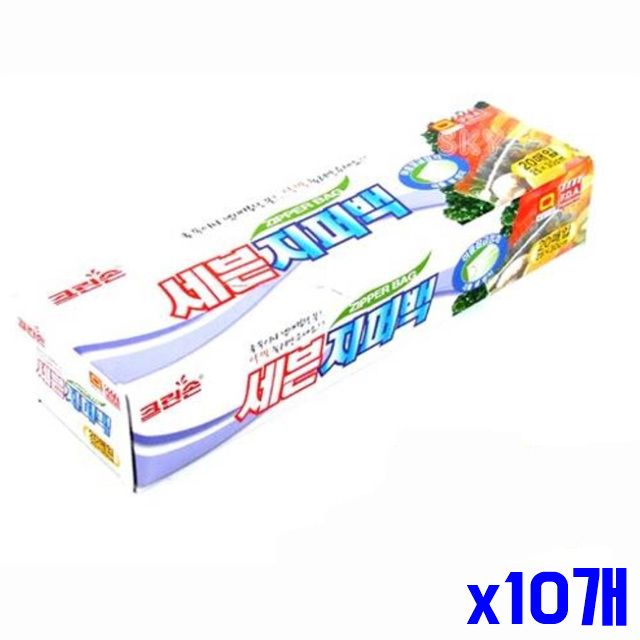 주방잡화 20매입 세븐지퍼백 25x30cm 소형 x10개 사료