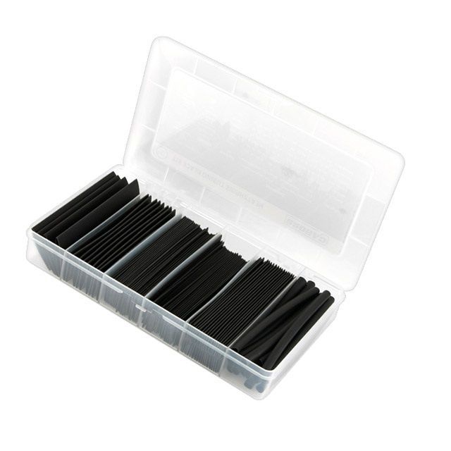 수축 튜브 세트 130pcs Black 5 8 10 13 16 20mm