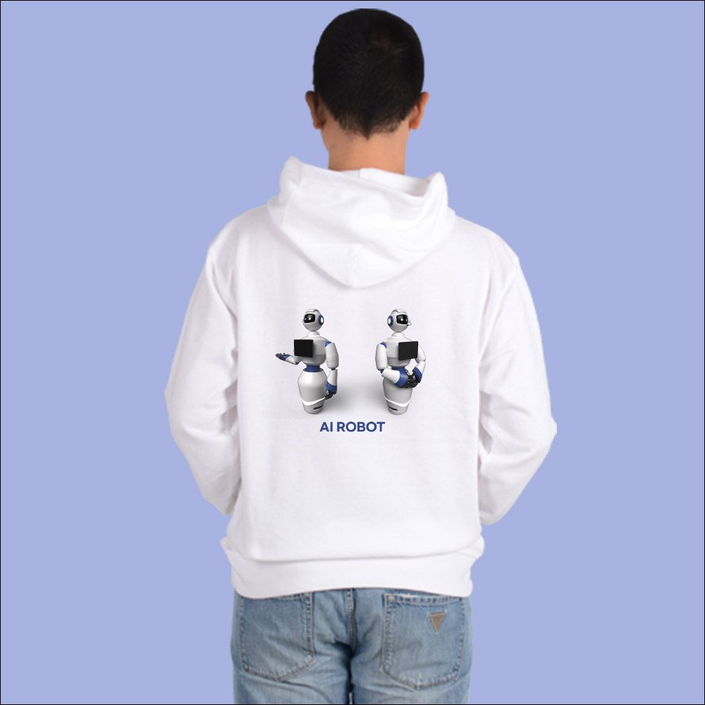 후드티 화이트색상 딥러닝 인공지능 AI 로보트 ROBOT