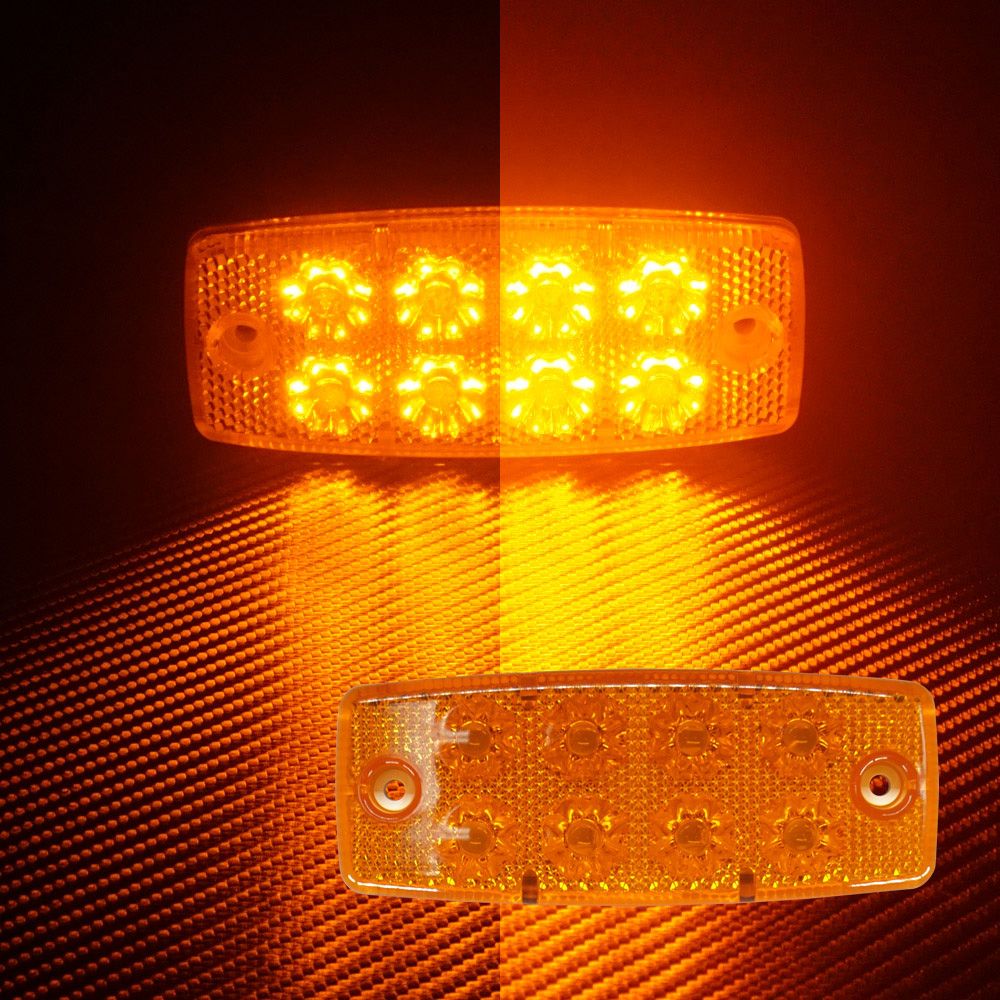 국제산업 8구 LED 사이드 램프 (24V) / 전구 윙바디