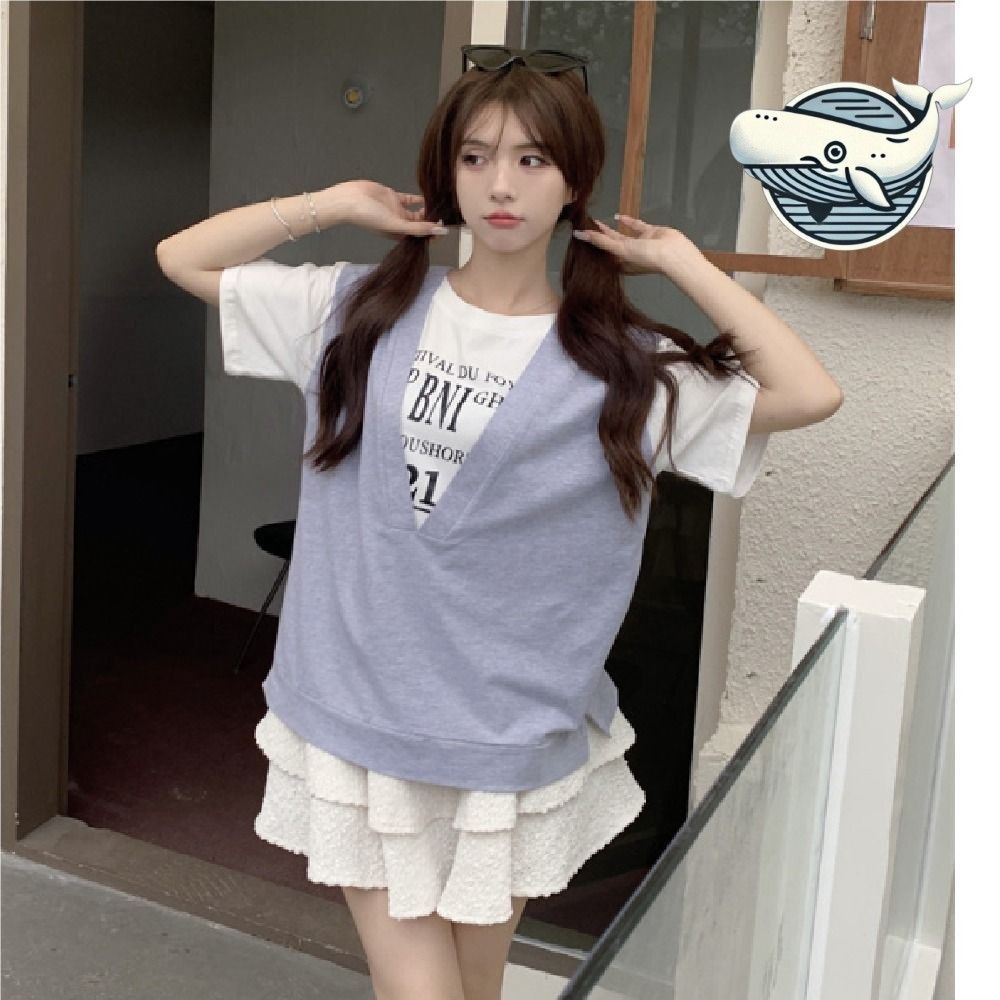트렌디 스포티 반팔 티셔츠 여름 필수 아이템