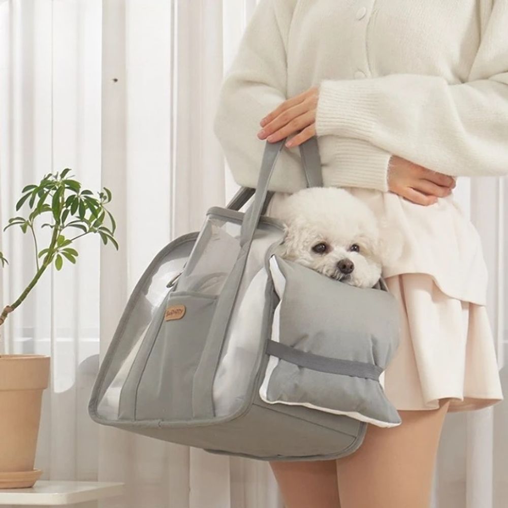강아지 고양이 외출 여행 메쉬창 이동가방 이동장