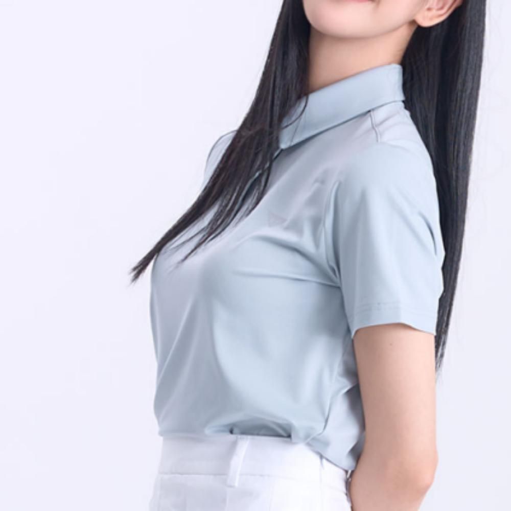 여성 여름 스포츠 골프웨어 기능성 반팔 카라 티셔츠