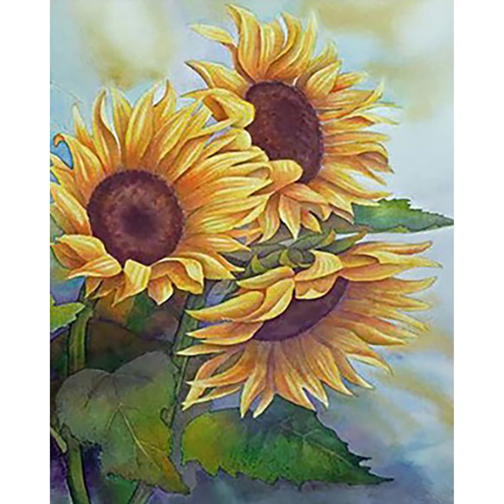향기가득 해바라기 (패브릭) 보석십자수 40x50