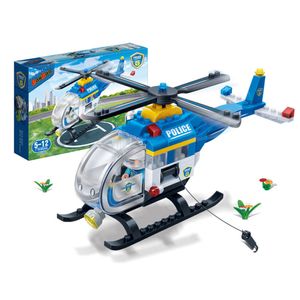 아이티알,NE 경찰 헬리콥터 어린이 유아 블록 조립 장난감 놀이