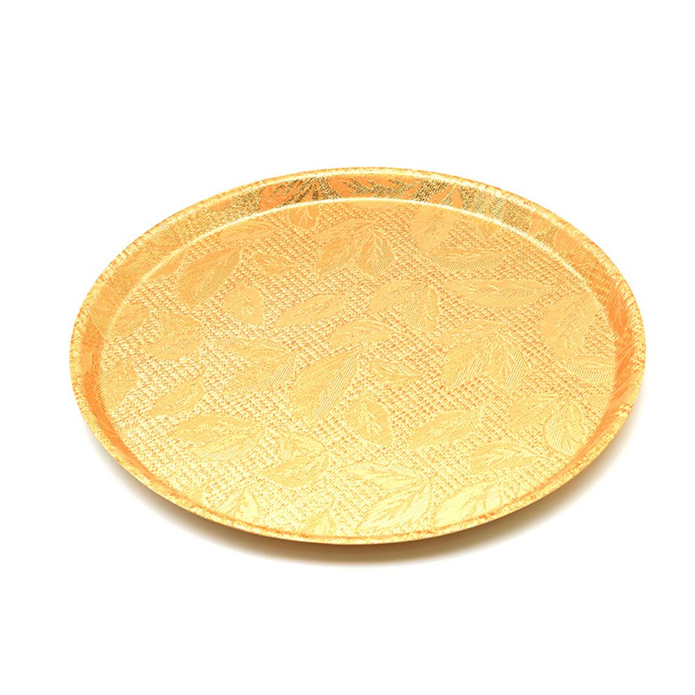 국내산 업소용 골드 원형 쟁반_대