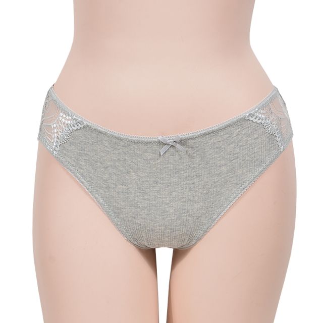 러블리 5매입 플라워 리본 여성팬티 레이스 면소재