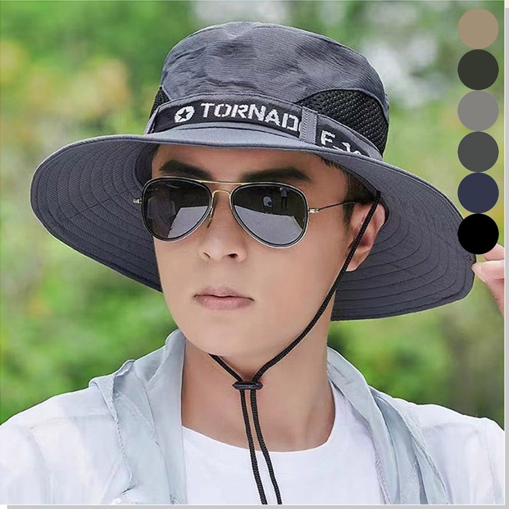 남자 햇빛 차단 통기성 메쉬 등산 모자 낚시 아웃도어