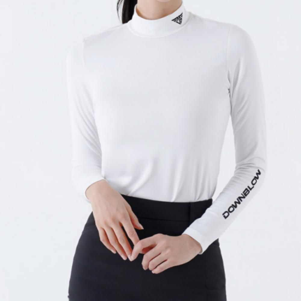 여성 겨울 골프웨어 데일리 기능성 기모 긴팔 티셔츠