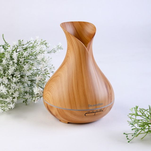 호리병안개가습기(400ml)초음파가습기 미니우드가습기