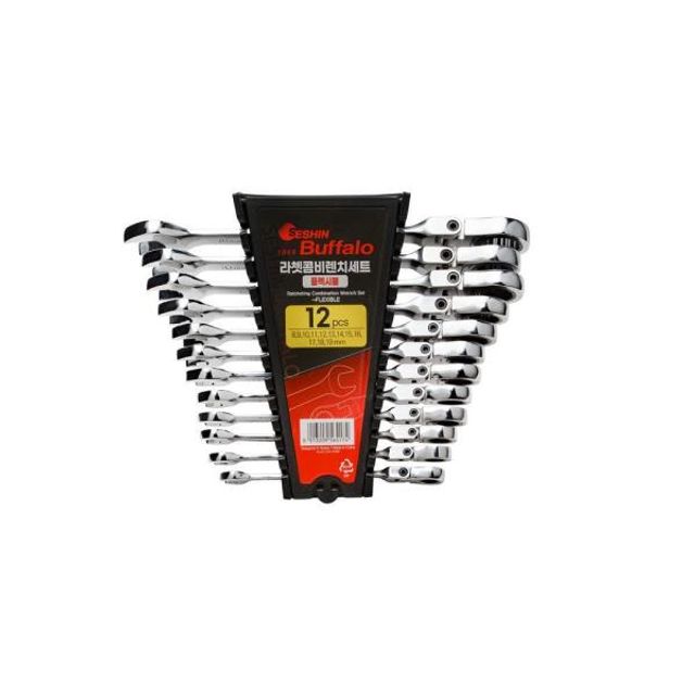 74858 플렉시블 라쳇콤비렌치세트 12PCS 깔깔이