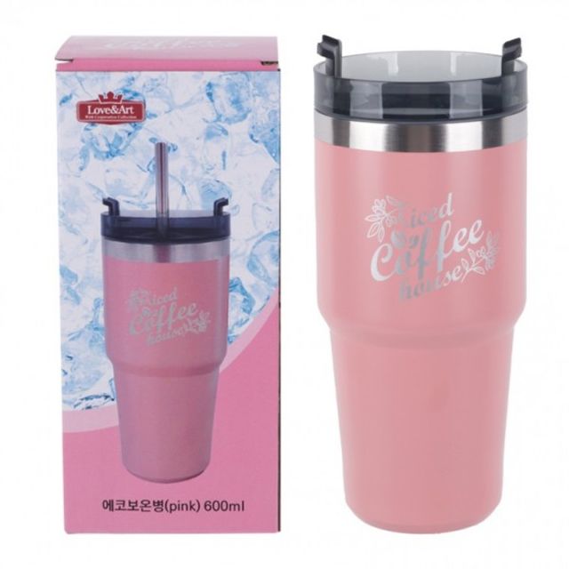 은플 에코 보온병 핑크 600ml 307197