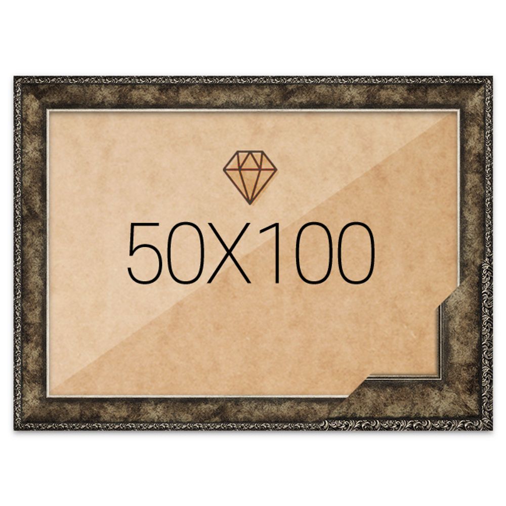 보석십자수액자 50x100 프리미엄 앤틱실버