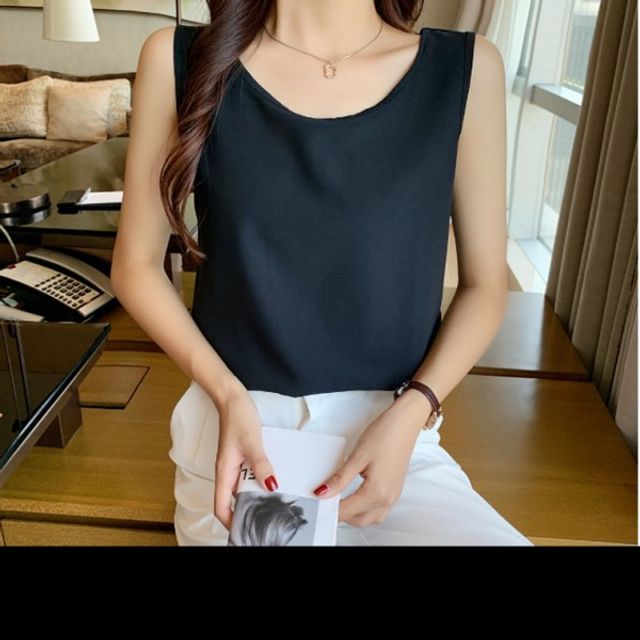 여성민소매티 민소매 여름 기본 이너 데이 나시 티 슬