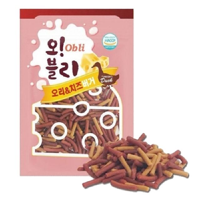 오블리 치즈버거 오리 100gx80개