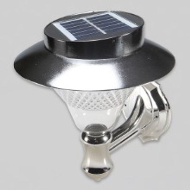 LED 태양광 정원등 24LED 실버 벽부 겸용 이글스