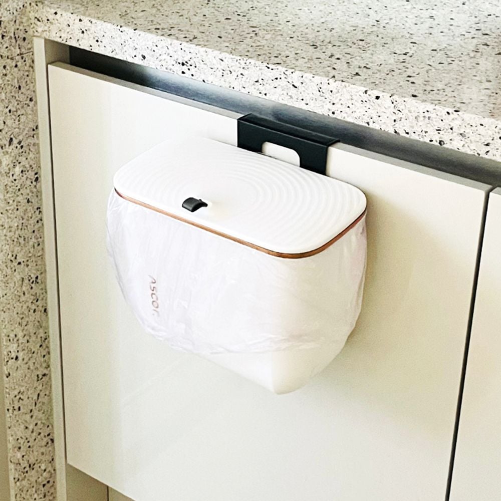 주방 싱크대 걸이형 공중부양쓰레기통 쓰레기통 7L