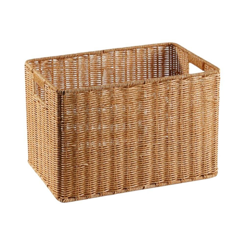 사각 라탄 보관함 (44x30cm 내추럴) JT13