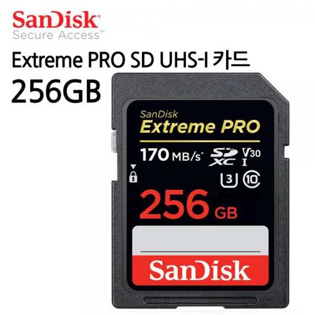 SanDisk sd카드 Extreme PRO SD UHS-I (256GB) 메모리