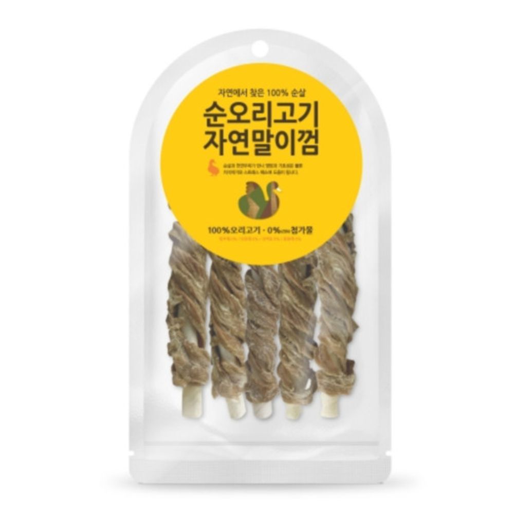 자연애 순 오리고기 자연말이껌 50g