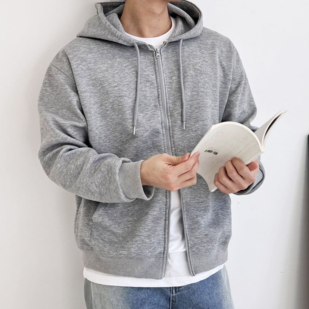 투웨이 남자 후드집업 오버핏 남성 긴팔 후드 점퍼