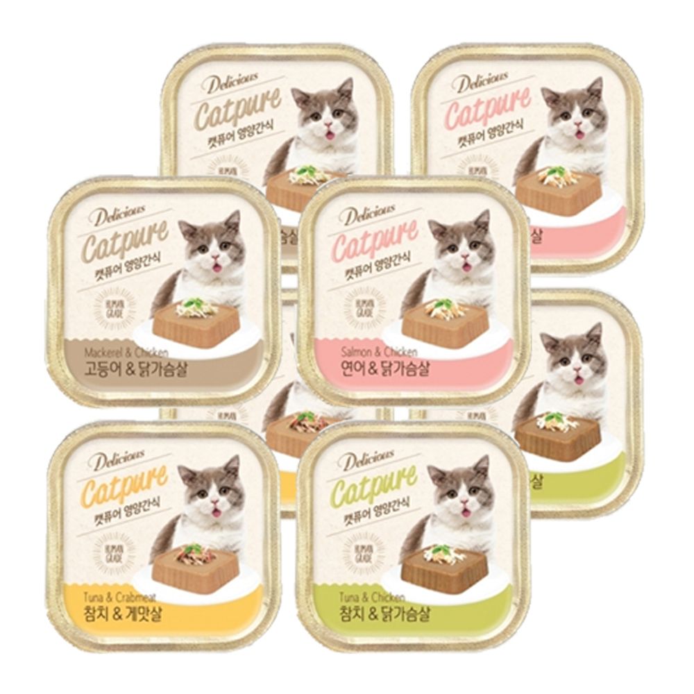 고양이 영양 사각캔 100g 20P 냥이 습식 통조림 간식