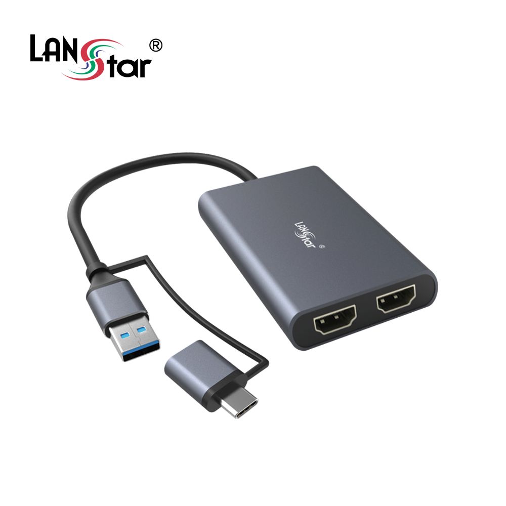 USB 3.0 C 듀얼 HDMI 트리플모니터 컨버터 LS-UH319D4