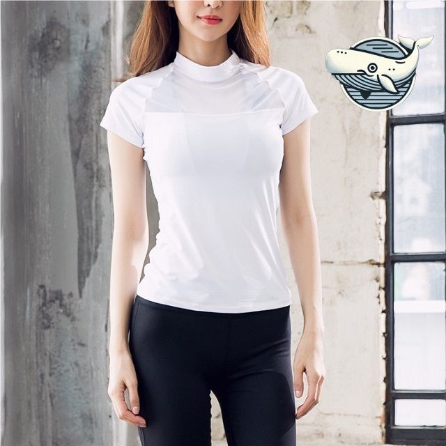 여성 운동용 반팔 티셔츠 여름용 쿨 스판 소재