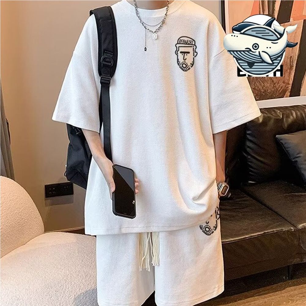 여름 남성 트레이닝 반팔 반바지 실내외 운동복