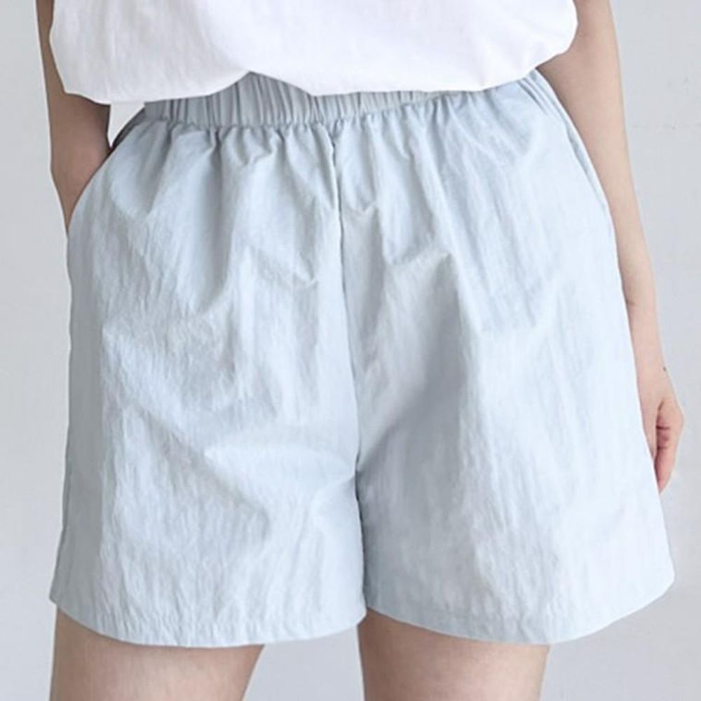 여성 여름 반바지 밴딩 바지 팬츠 기본 베이직 데일리