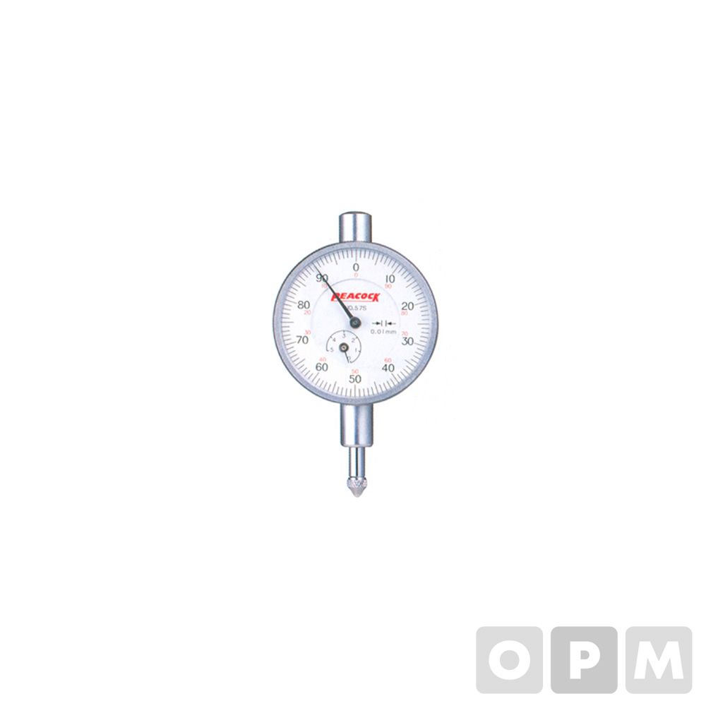 피코크 다이얼게이지 소형 5mmx0.01(D39mm) 57-S 1E