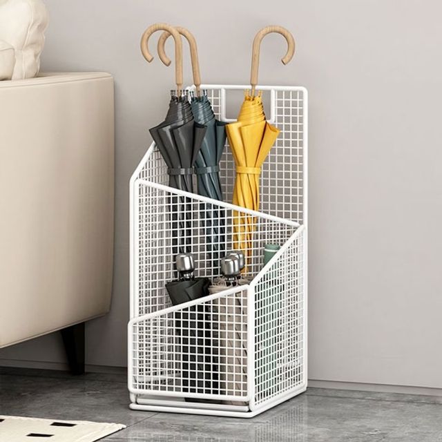 메쉬 철제 스탠드 대용량 우산꽂이 카페 소형샵 R01