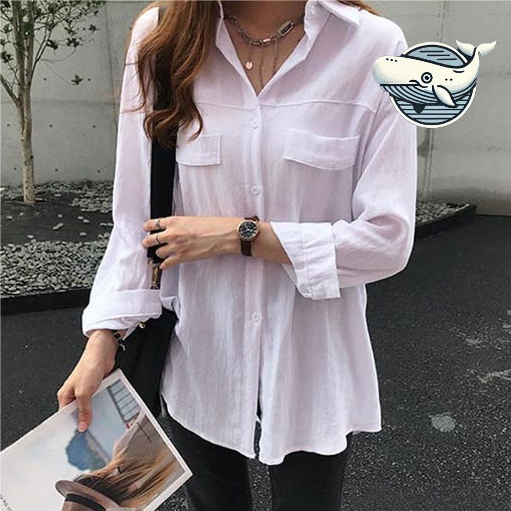 가을 데일리 루즈핏 긴팔 셔츠 오피스 블라우스