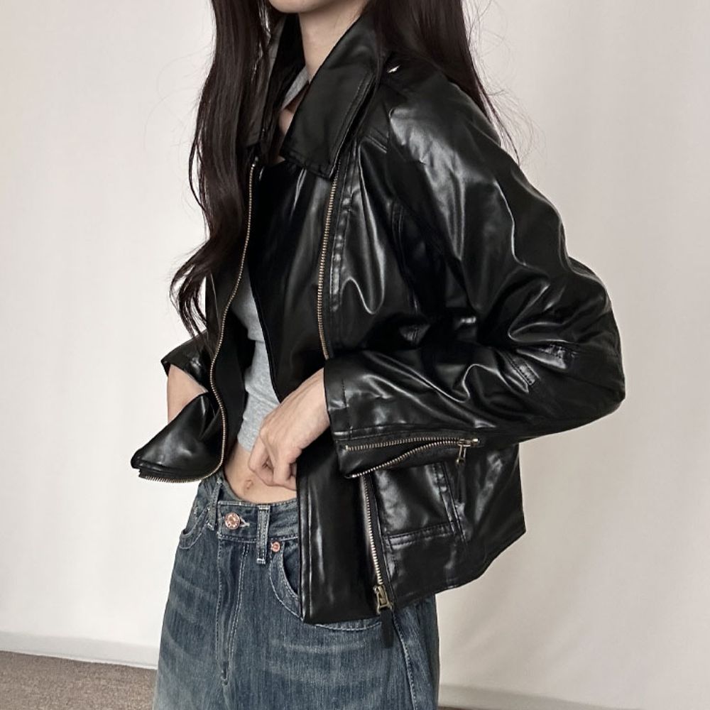 여자 데일리 캐주얼 라이더 자켓 833