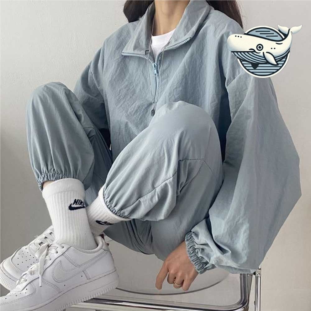 캐주얼 반집업 트레이닝복 세트 여름 운동복