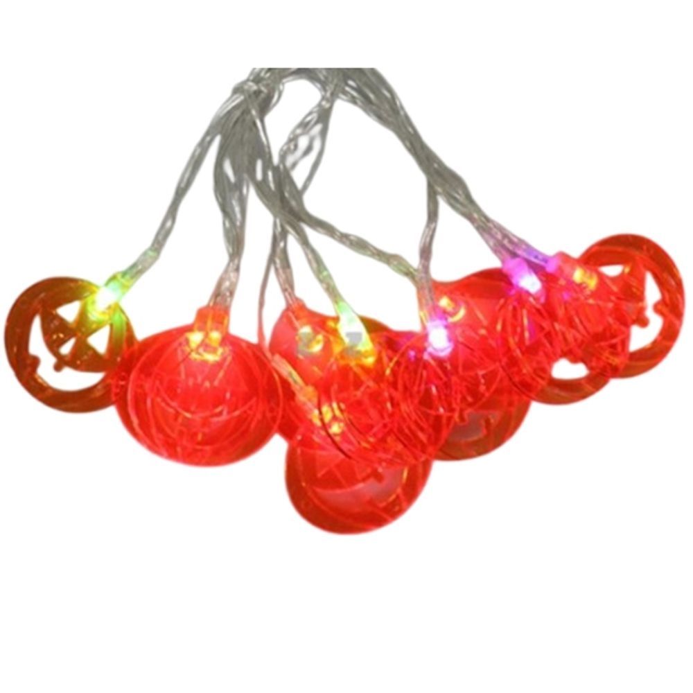 할로윈 LED 조명 호박 가랜드 컬러 줄전구