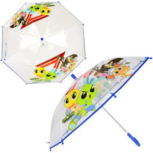 아이티알,NE 신비와 주비 50 투명 우산 캐릭터 아동 반자동 4-6세