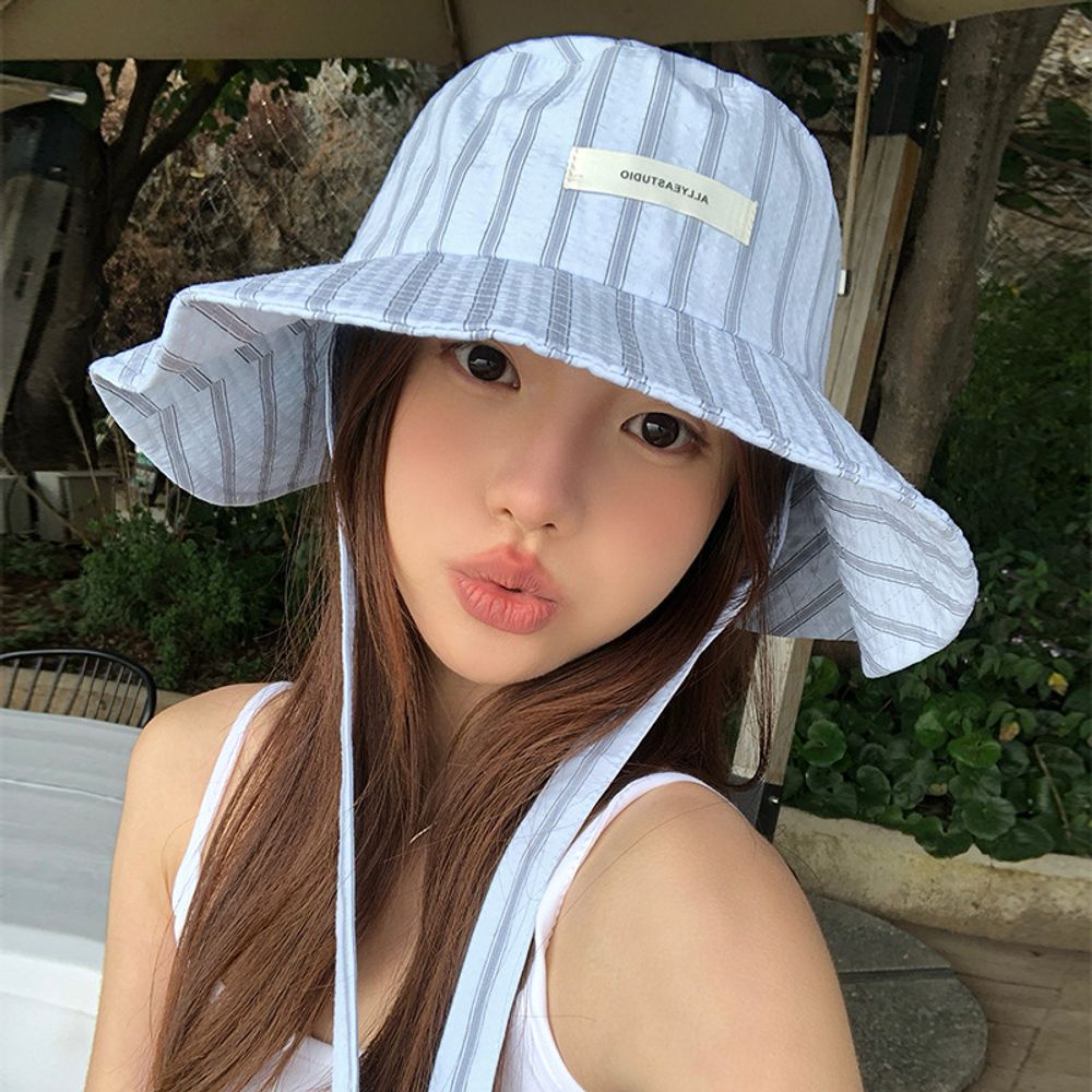 여성 여름 버킷햇 챙넓은 벙거지 휴양지 사파리 모자