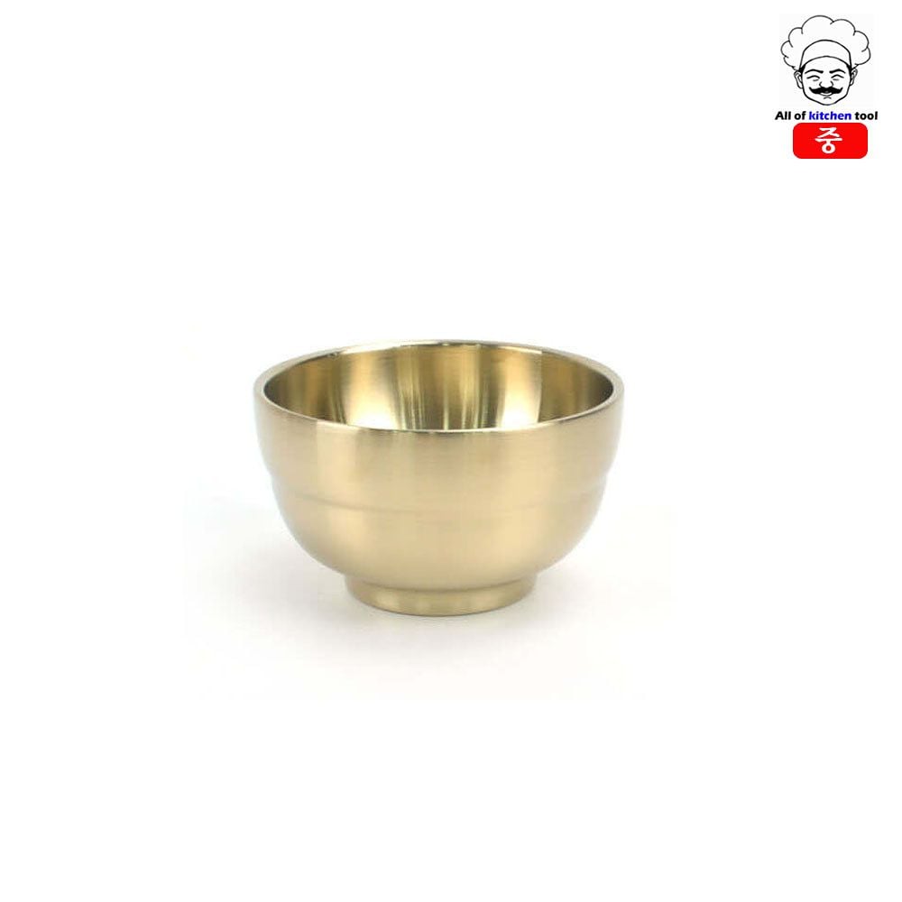 티타늄 막걸리잔(죽그릇) 놋그릇(중)