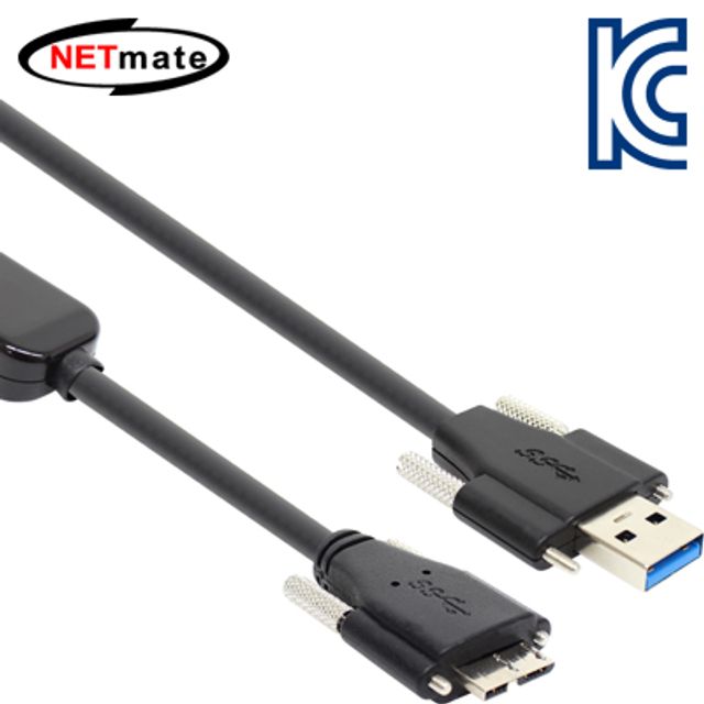 강원전자 넷메이트 USB3.0 AM(Lock)-MicroB(Lock)