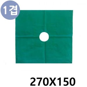 아이티알,NE 공포 270X150cm 1겹 녹색 홀사이즈 주문제작 구멍포