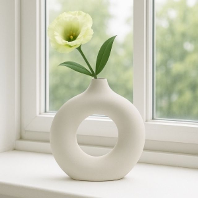 루미도자기인테리어꽃병(235cm)(베이지)